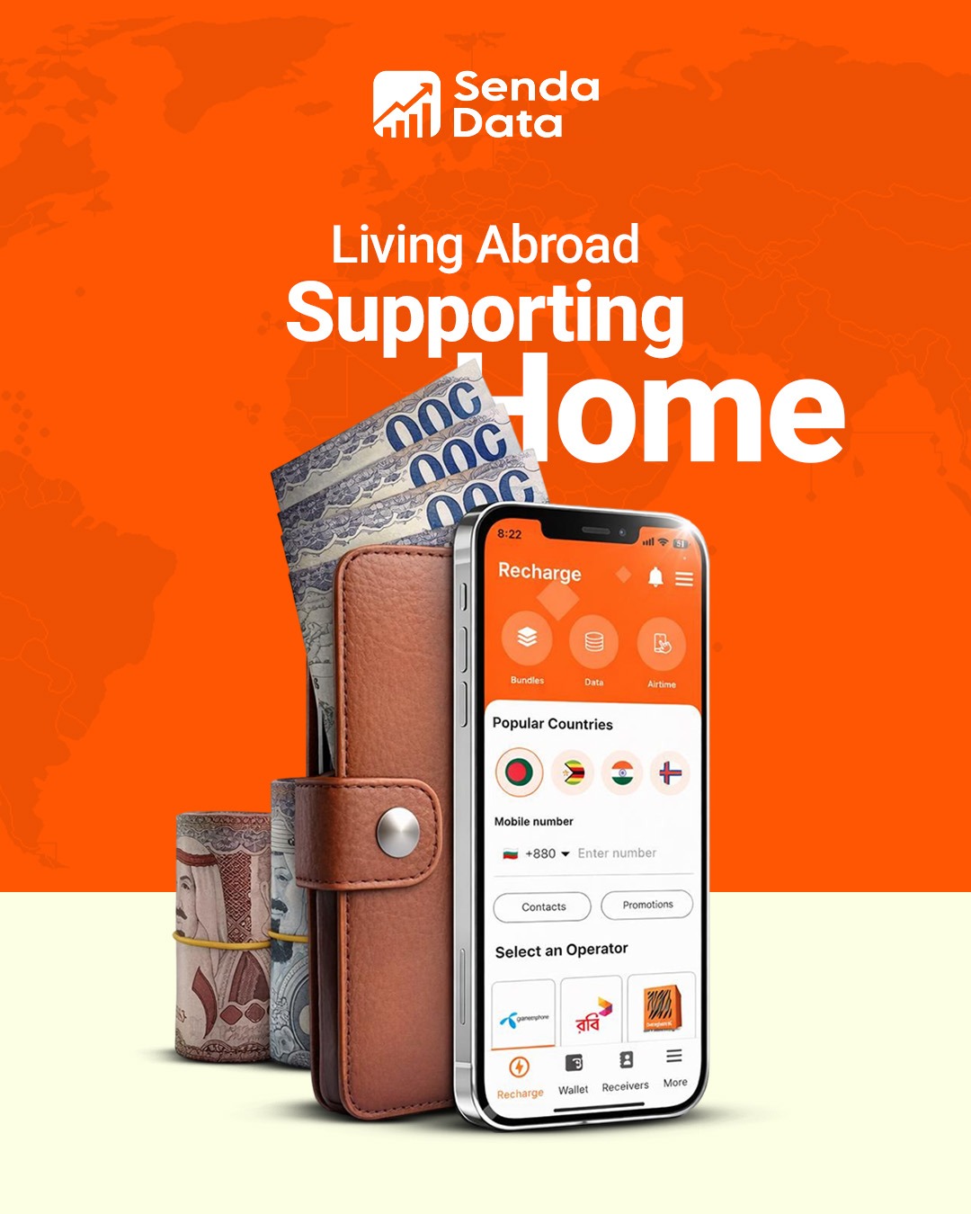 Families staying connected across borders through mobile data and airtime