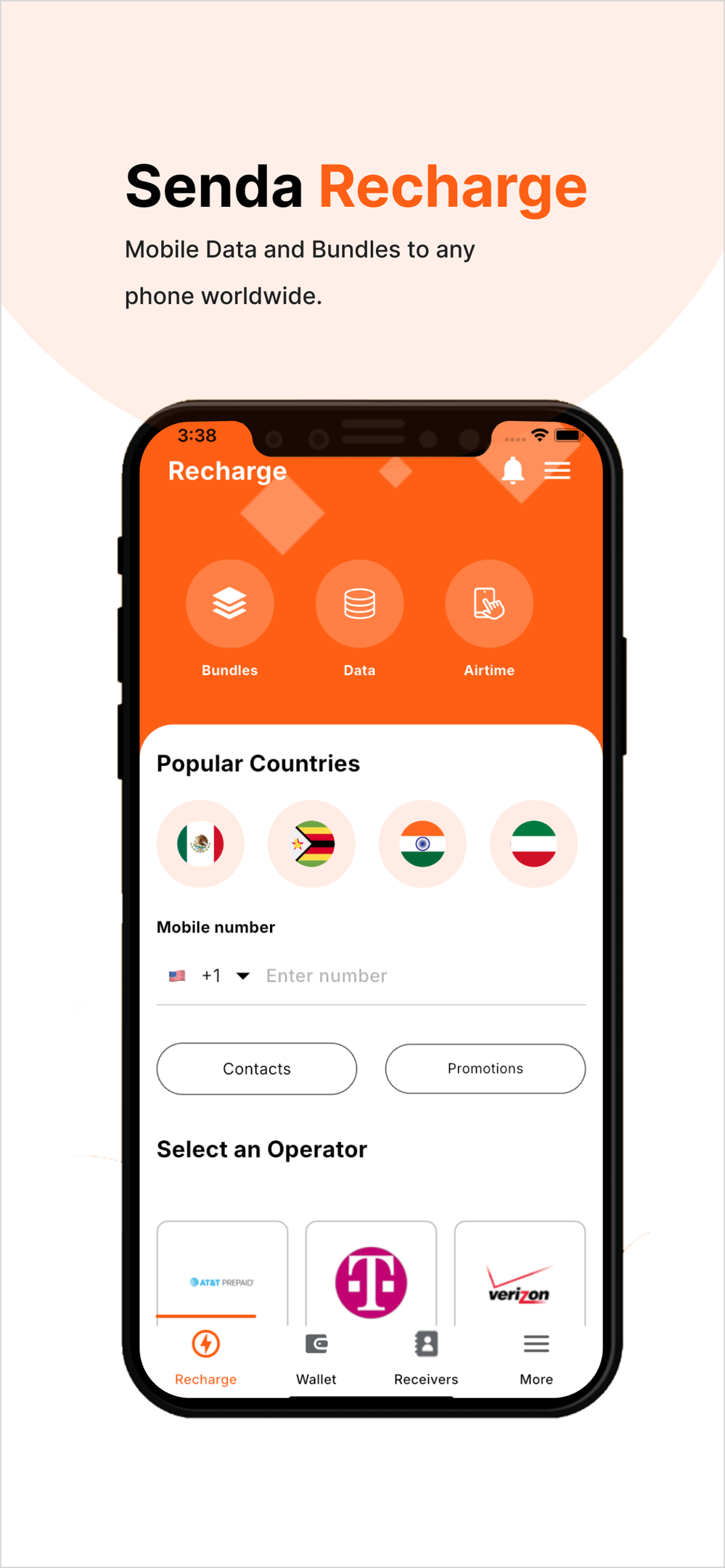 Senda Recharge app — Mobile Data and Bundles to any phone worldwide