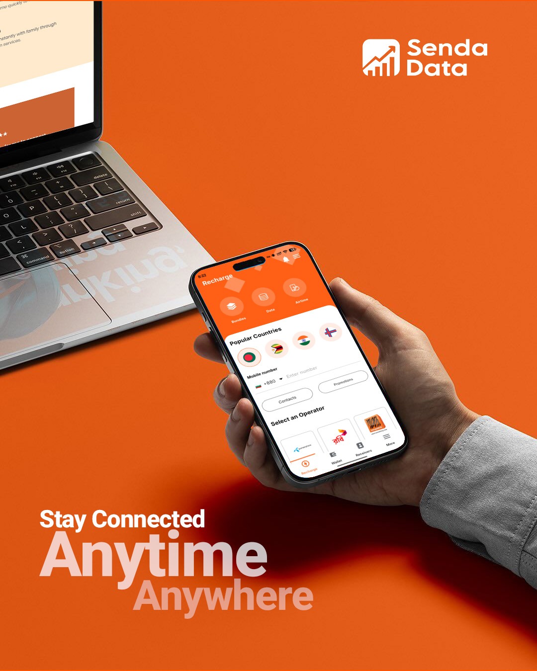 Families staying connected across borders through mobile data and airtime