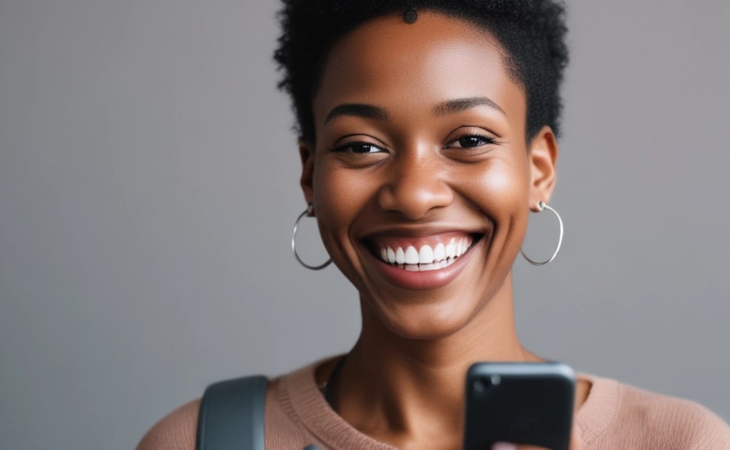 Person using a smartphone for easy mobile data transfers